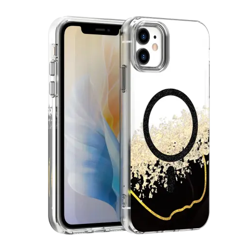 Epoxy Mag maciņš ar MagSafe atbalstu telefonam iPhone 11 melns