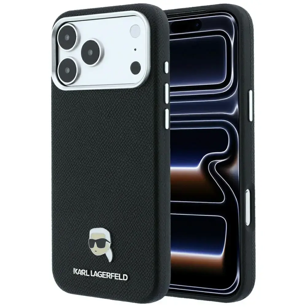 Karl Lagerfeld Grained Karl Head Metal