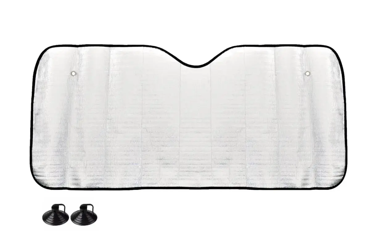 Front glass cover - 145x70 cm - silver, EPE foam