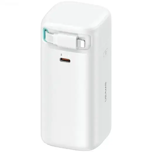 USAMS XMF Series ārējais akumulators (powerbank) | 18000 mAh | 45W | Lightning | balts