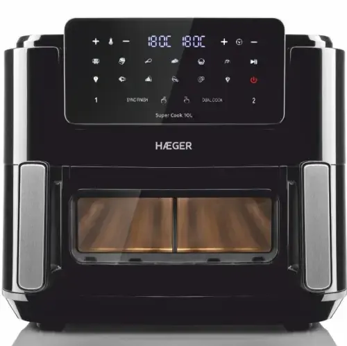 Haeger AF-D10.010A Super Cook Digital Air Fryer 10L ( 2 x 5L ) 2600W