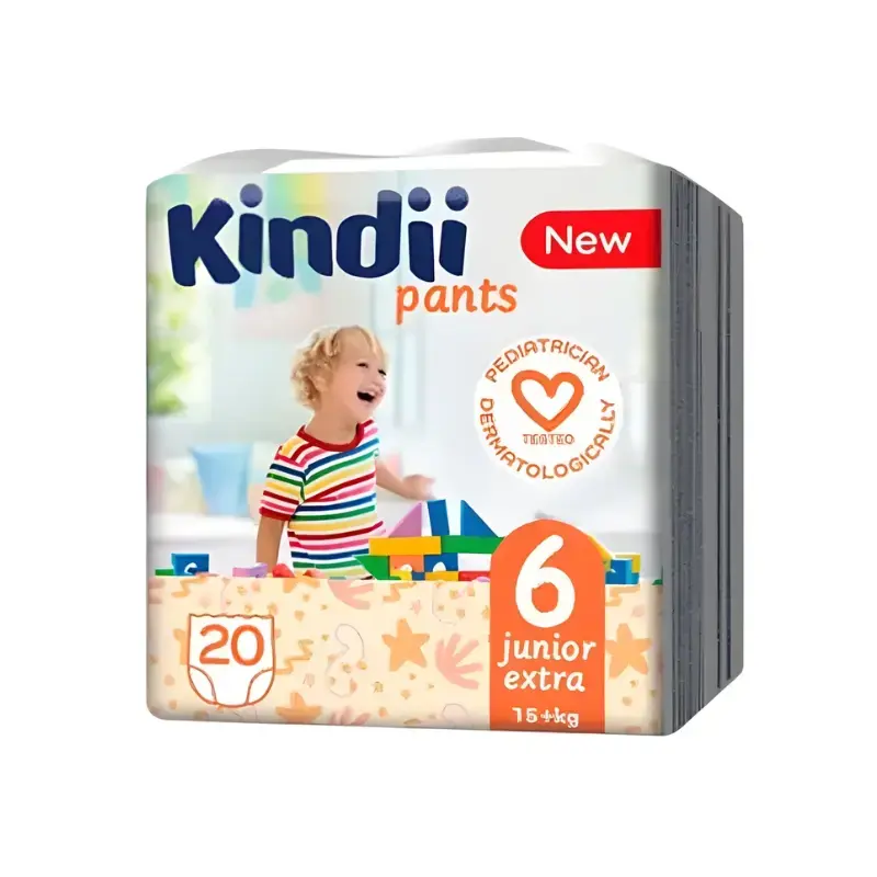 Autiņbiksītes Kindii junior extra izmērs  6 (15+kg) 20 gab.