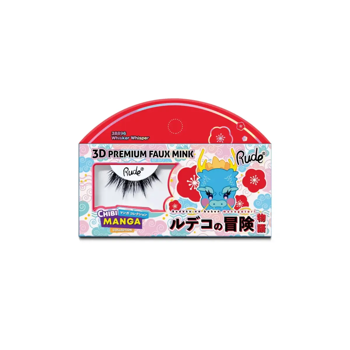 Rude Cosmetics, Chibi Manga Faux Mink - Whisker Whisper, False Eyelashes