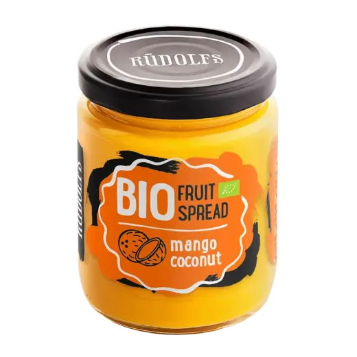 Augļu krēms RŪDOLFS BIO mango, kokoss 245 g
