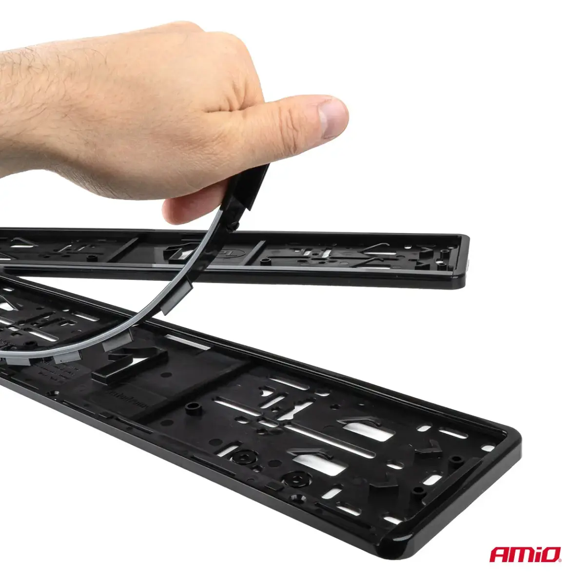 License Plate Frame - BLACK PREMIUM PL AMIO-04779