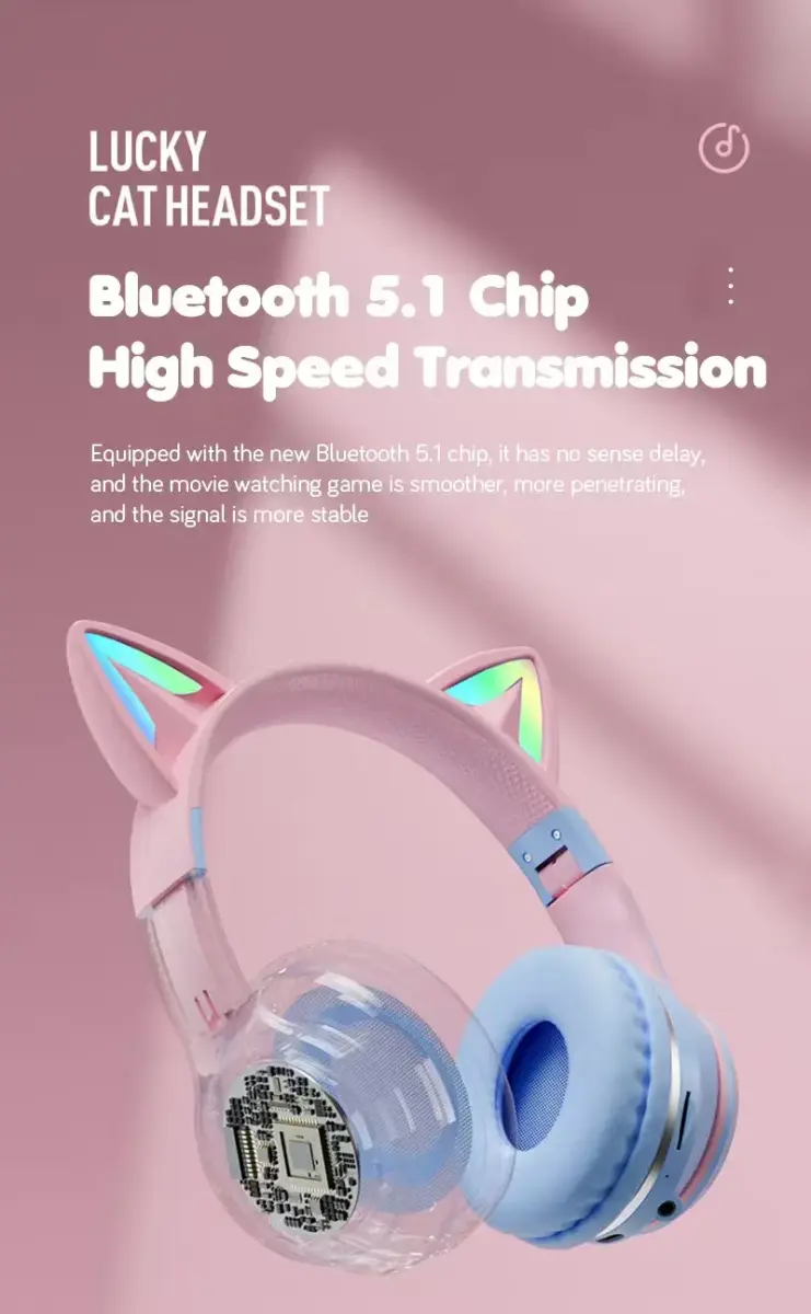 Goodbuy Strange Eyes bezvadu austiņas bērniem | bluetooth 5.1 melnas (Bojāts iepakojums)