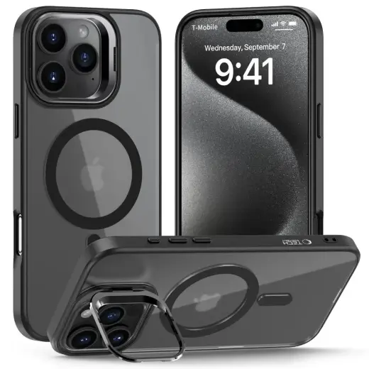 TECH-PROTECT MAGSTAND telefoni ümbris MagSafe toega iPhone 16 Pro must