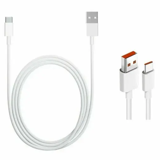 Xiaomi datu pārraides un uzlādes vads | USB-C | 30W | balts (OEM)