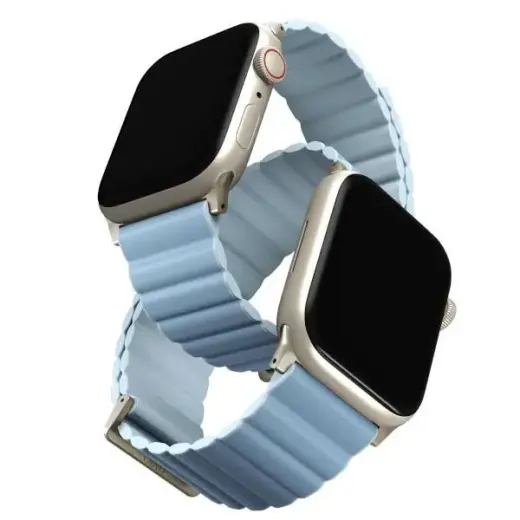 UNIQ Revix Premium viedpulksteņa siksniņa priekš Apple Watch (38/40/41 mm) | silikons | balta/zila