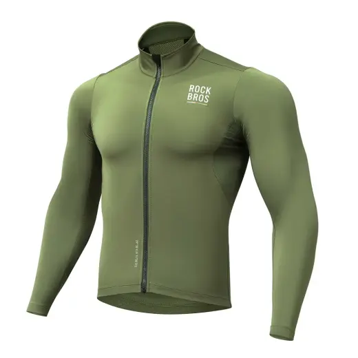 Rockbros TLWT001 ROAD TO SKY windproof insulated cycling jersey M - green