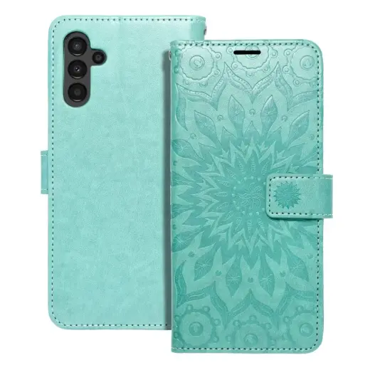 MEZZO mandala grāmatveida maciņš telefonam Samsung Galaxy A13 5G (A136) | A04s (A047) zaļš