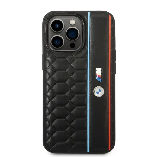 BMW M Hexagonal Pattern Case for iPhone 14 Pro Black (Damaged Package)