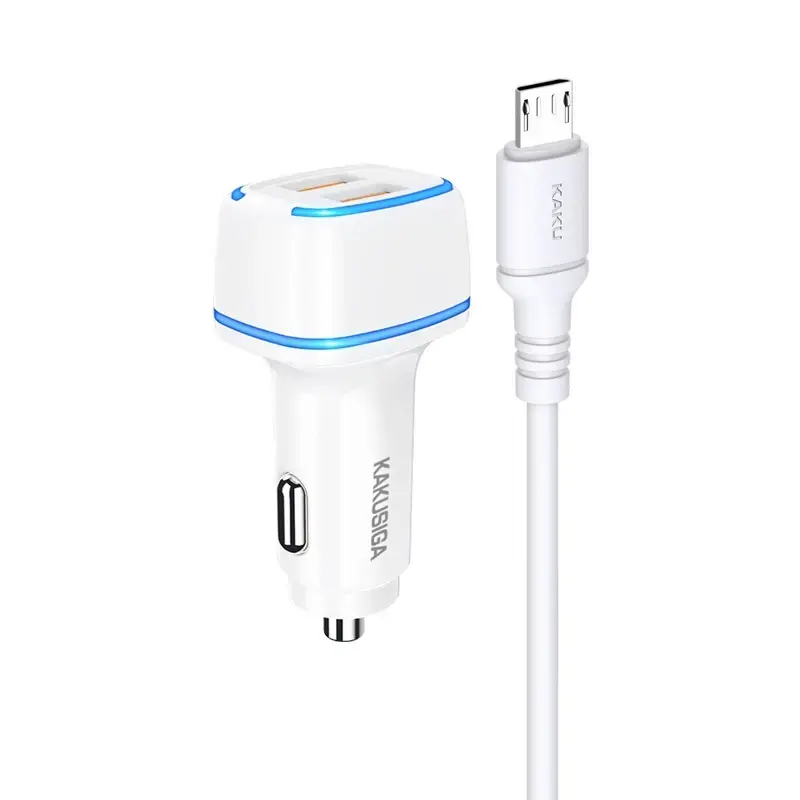 KAKU KSC-528 Shengyu car charger | 14W | USB-A | with Micro USB cable included | white