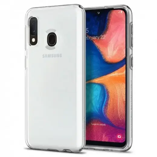 Spigen Liquid Crystal vāciņš Samsung Galaxy A20e melns