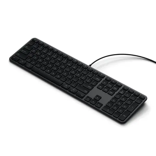Wired keyboard USB A/USB C QWERTY Dual (Mac/Windows) Satechi Slim LX3 Wired space black