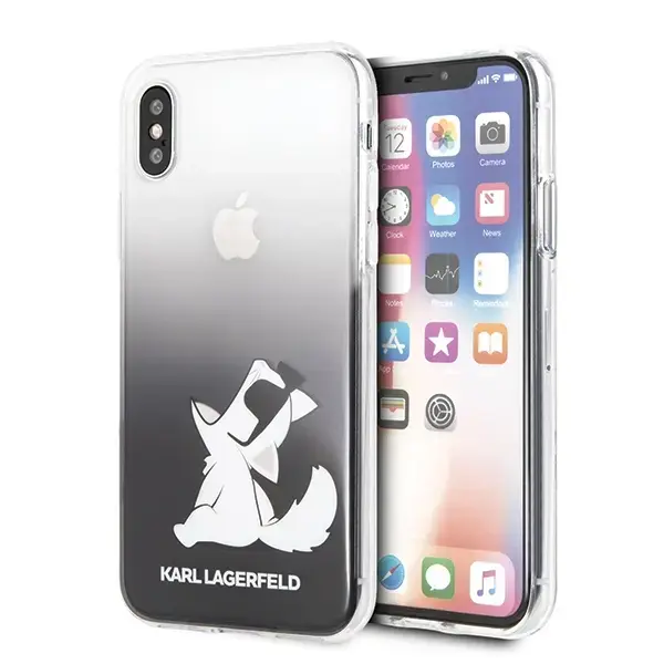 Karl Lagerfeld KLHCPXCFNRCBK iPhone X|Xs hardcase czarny|black Choupette Fun