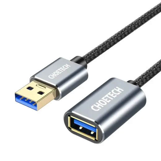Choetech USB 3.0 (male) - USB 3.0 (female) cable extension 2 m gray (XAA001)