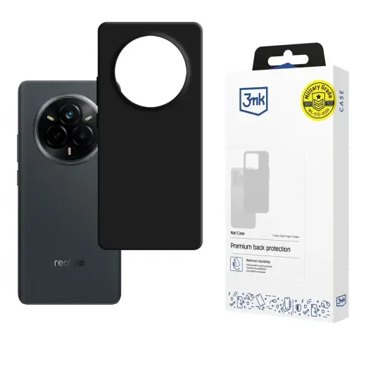 3mk Matt Phone Case for Realme 14 Pro black