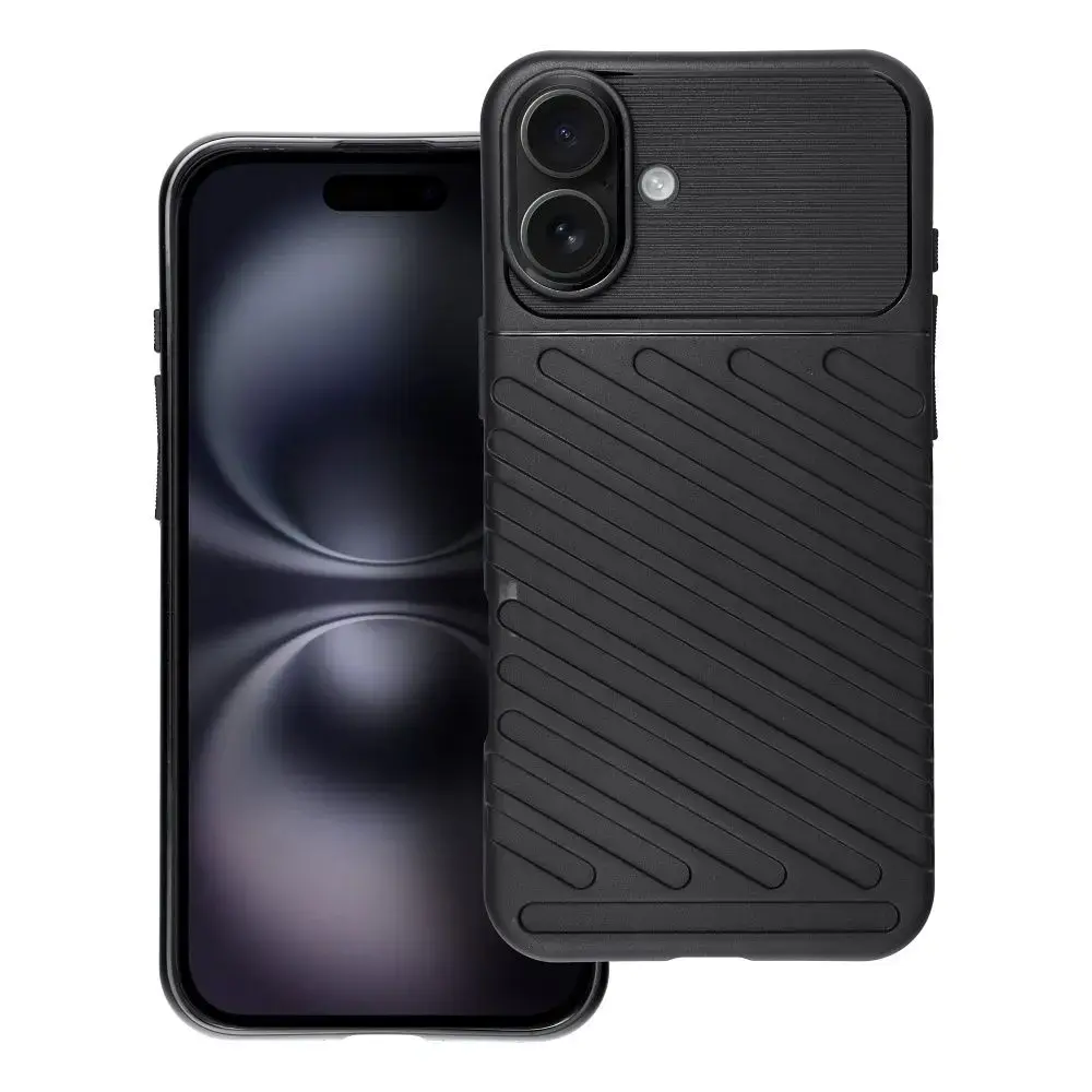 Forcell THUNDER armored maciņš telefonam iPhone 16 Plus melns