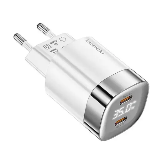 Toocki Charger travel charger | 35W | GaN | USB-C | white