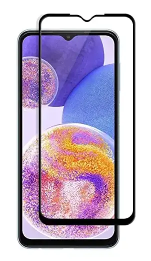 Fusion pilnam ekrānam 5D aizsargstikls telefonam Samsung Galaxy A23 5G melns