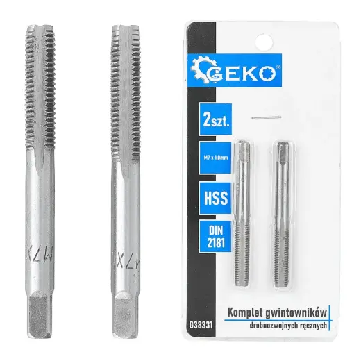 Fine thread taps (2 pcs set) M7x1.0mm