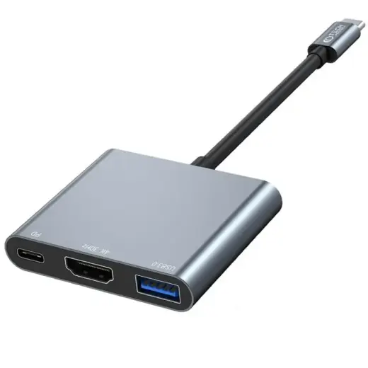 Tech - Protect V1 USB-C Multiport Adapter | USB 3.0 | HDMI | USB-C | black