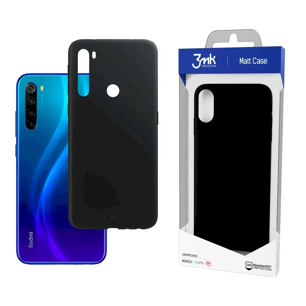 Xiaomi Redmi Note 8 2021 - 3mk Matt Case black