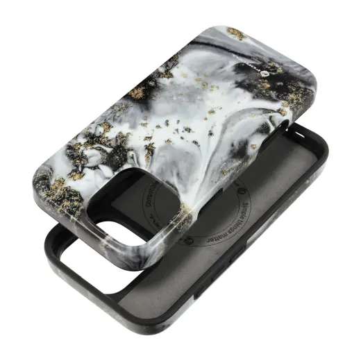 Case for iPhone 16 PRO MAX Forcell F-Protect Mirage compatible with Magsafe Military Drop-Test silver fog