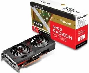 SAPPHIRE PULSE AMD Radeon RX 7600 GAMING OC 8G Graphics Card
