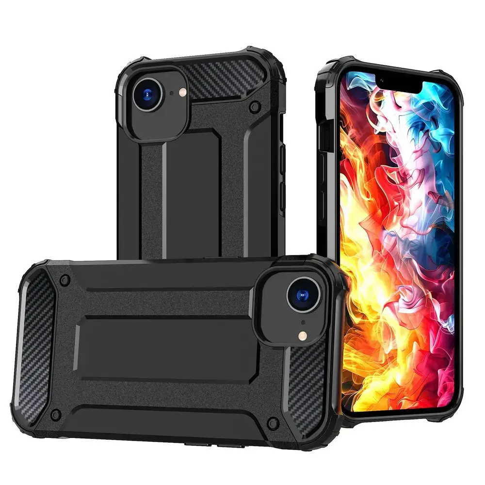 Hybrid Armor maciņš telefonam iPhone 16e melns