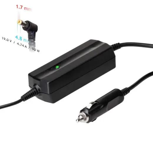 Car notebook power supply Akyga AK-ND-35 19V | 4.74A 90W 4.8 x 1.7 mm HP 1.2m