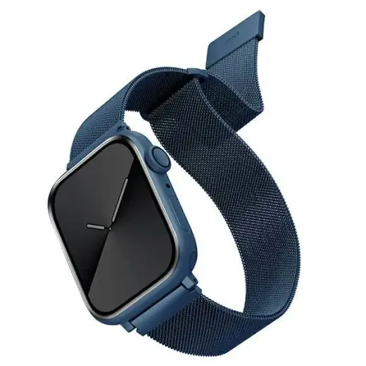 UNIQ Dante viedpulksteņa siksniņa priekš Apple Watch (38/40/41 mm) | nerūsējošs tērauds | zila