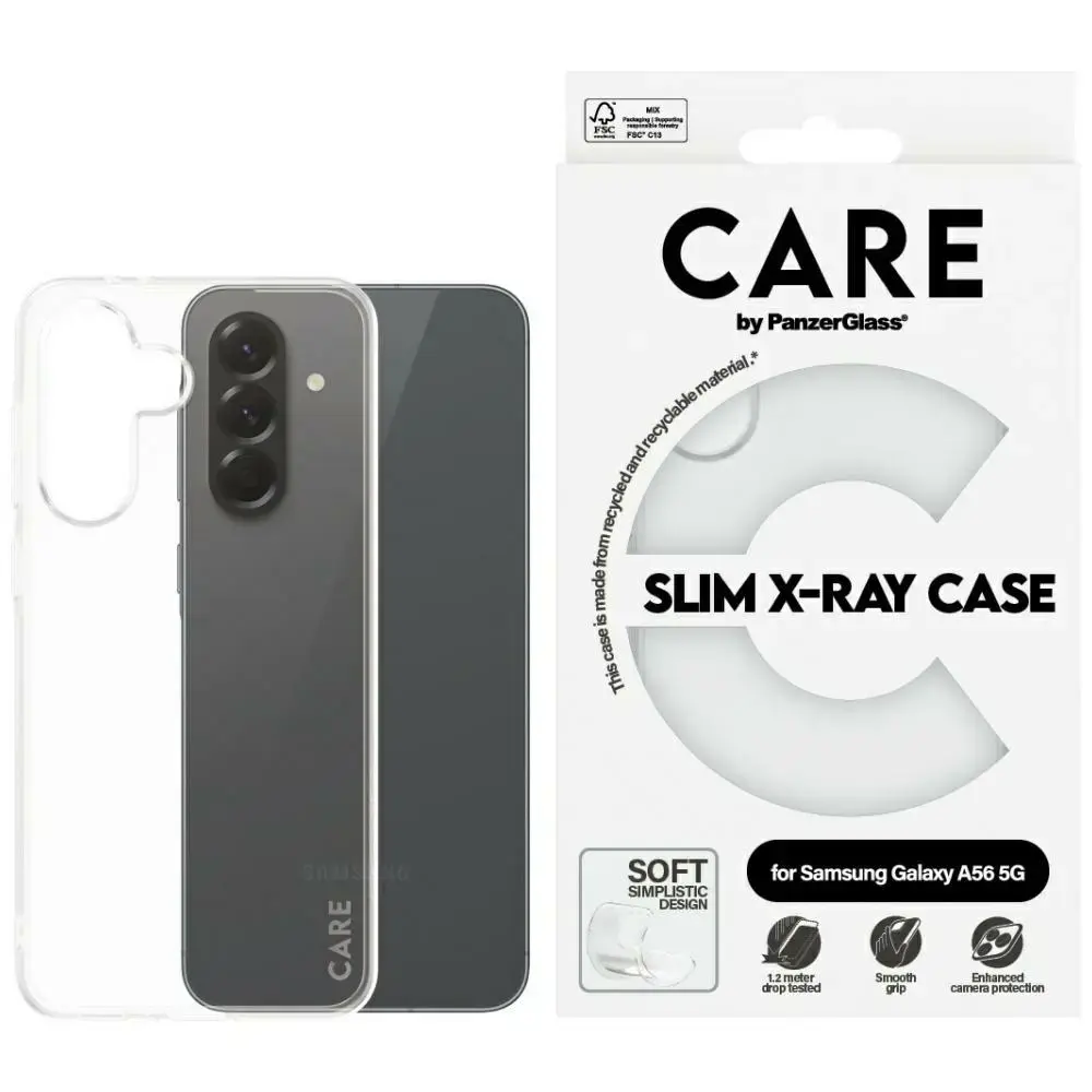 Etui CARE by PanzerGlass Fashion X-Ray    do Samsung Galaxy A56 5G przezroczysty