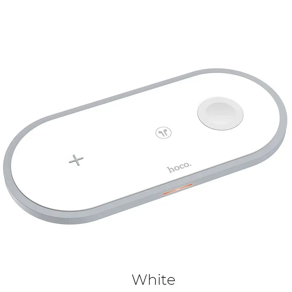 Wireless charger Hoco 3in1 Qi 2A 10W CW24 white