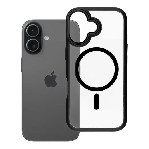 ROAR Mag Bumper maciņš ar MagSafe atbalstu telefonam iPhone 17 melns