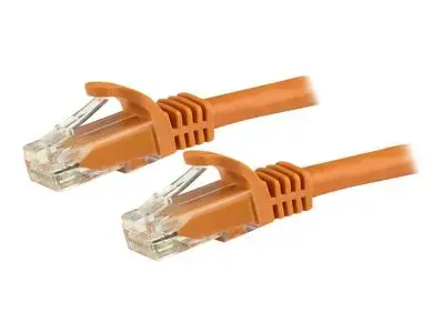 StarTech.com 1m CAT6 Ethernet Cable - Orange Snagless Gigabit CAT 6 Wire - 100W PoE RJ45 UTP 650MHz Category 6 Network Patch Cord UL|TIA (N6PATC1MOR) - patch cable - 1 m - orange