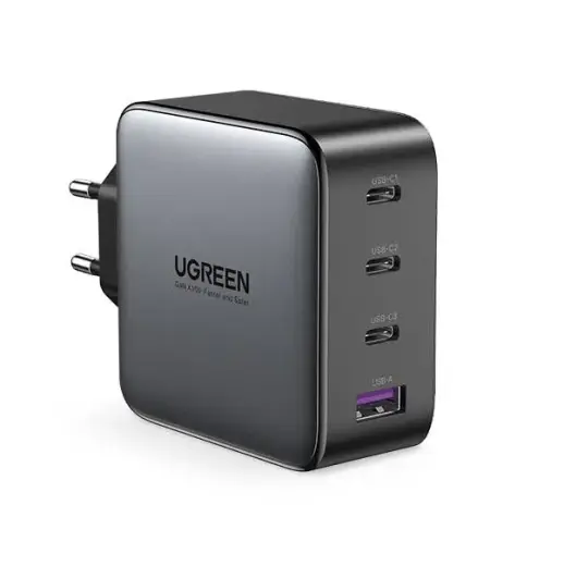UGREEN CD226 Sienas lādētājs, USB QC3.0, 3x USB-C, 100 W, PD (melns)