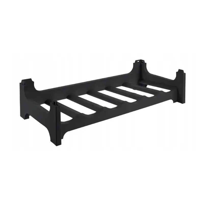 Vīna plaukts Rico 6 pudelēm 60x28x14 cm melns