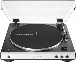 Plašu atskaņotājs Audio Technica LP60XBT White