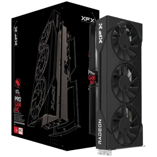 XFX Swift AMD Radeon RX 9060 XT OC Triple Fan 16GB GDDR6 128-bit HDMI 2x DP