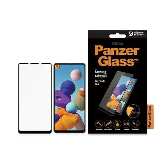 PanzerGlass защитное стекло для телефона Samsung Galaxy A21 с черной рамкой