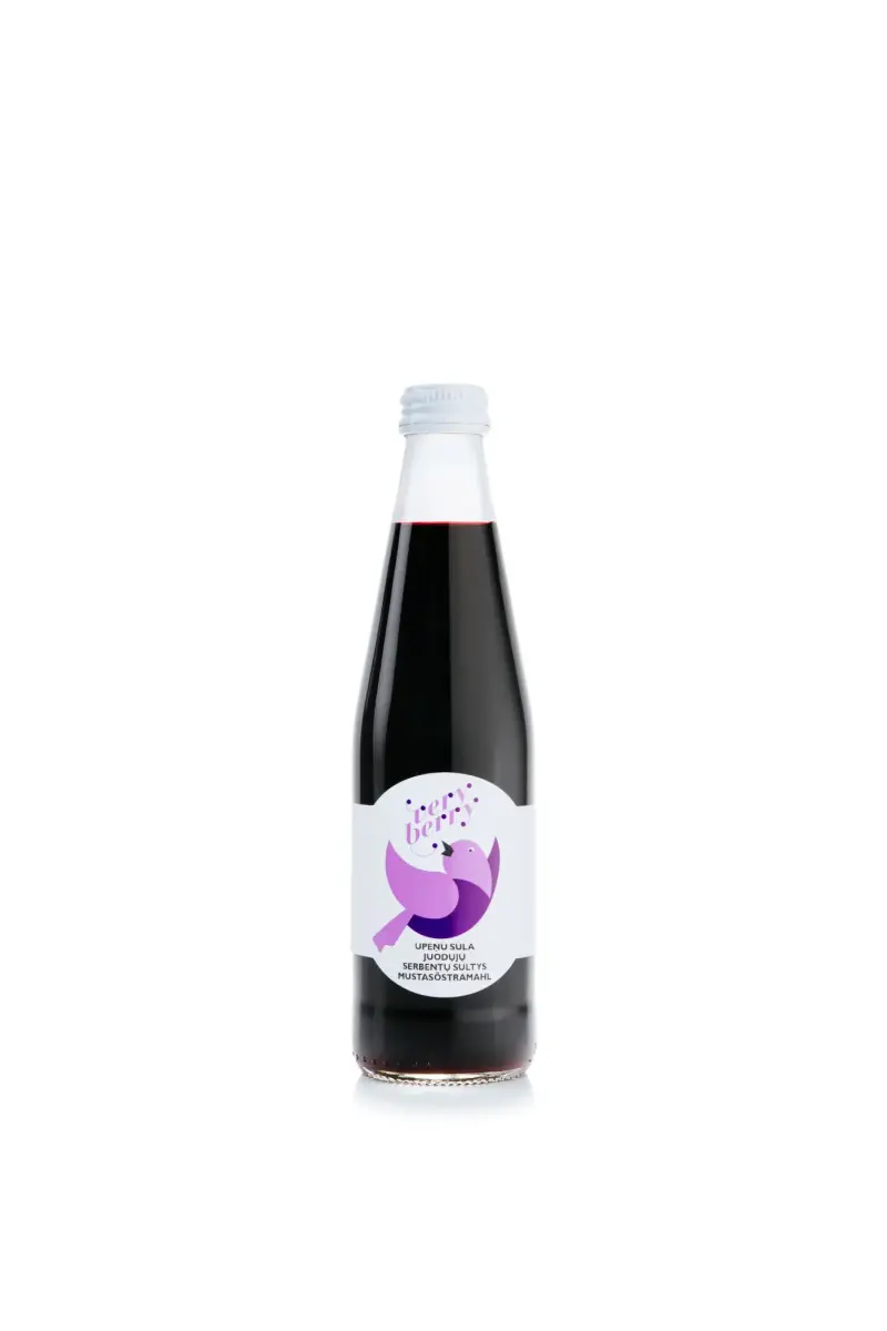 Very Berry Natural juice, blackcurrant, glass, 0.33l (DEP)