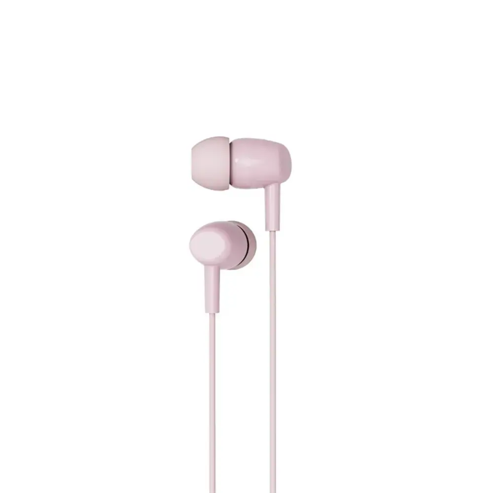 XO wired earphones EP50 jack 3,5mm pink 1pcs
