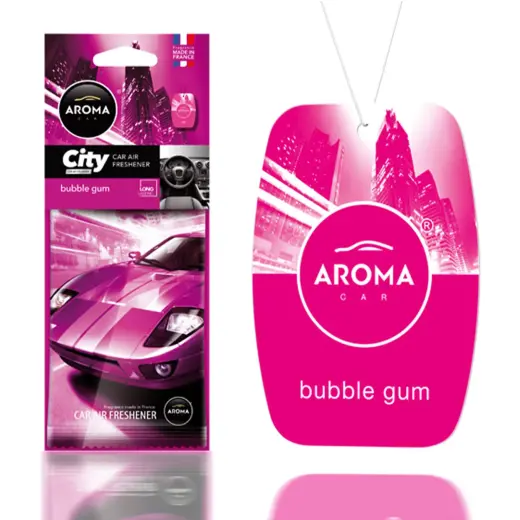 Car air freshener AROMA CAR CITY CARD BUBBLE GUM