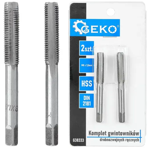 Fine Thread Taps (2 pcs set) M8x1.0mm