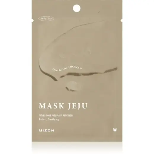 Mizon Joyful Time Jeju Lotus Moisturizing Fabric Face Mask for Una Clean and Healthy Skin 23 G