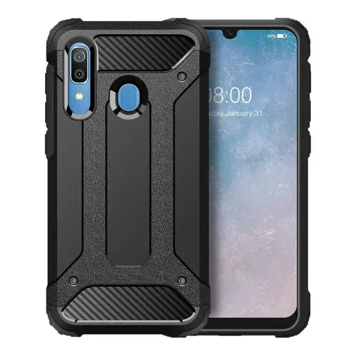 Armor telefono dėklas Samsung Galaxy A40 (A405) juodas