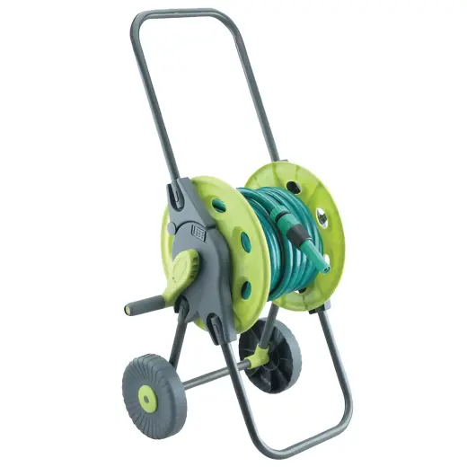 Hose reel cart with hose and accessories 20m