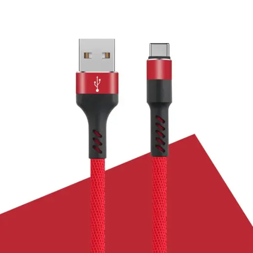 Maxlife MXUC-01 datu pārraides un uzlādes vads | USB-A uz USB-C | 10W | 1m | sarkans
